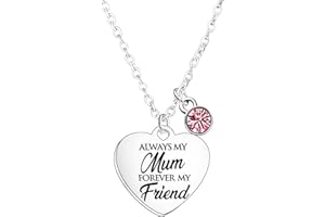 NFYXCAZ Mother’s Day Gift From Daughter Or Son Christmas Birthday Gifts For Mum Mother Mummy Always My Mum Forever My Friend Necklace Gift