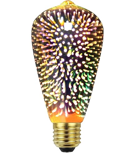 LED Gebrandschilderd Gloeilampen 4W E26 Basis ST19 Gekleurd Gebrandschilderd Glas Voor Decoratie Huisverlichting Tuin Balkon 1pack