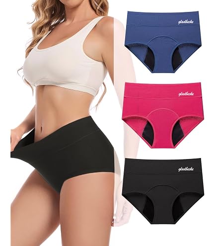 SELENACARE Biancheria intima moderna Hipster – Biancheria intima mestruale da donna, lavabile e antibatterica, 100% vegano, assorbimento 25 ml, Blu reale, XS
