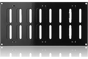 ABOUT VENT 300x150mm Griglia di Ventilazione Regolabile Nera - Griglie di Aerazione in Metallo