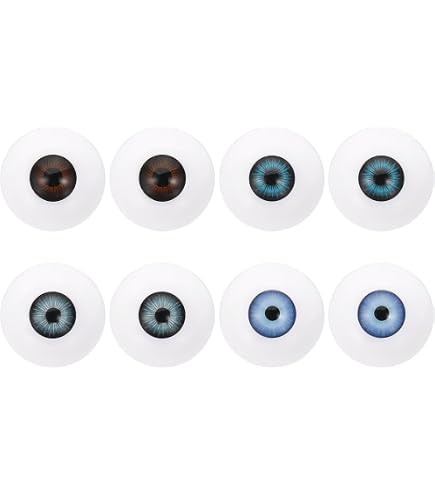 Yeux Artificiels Réalistes 32 Mm - Lot De 2 Paires, Plastique Creux, Pour Peluches, Déco Halloween, DIY