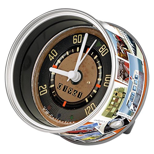 VW Collection by BRISA Tischuhr Magnetuhr MyClock, die Uhr in der Dose mit VW Bus T1 Motiv - 3
