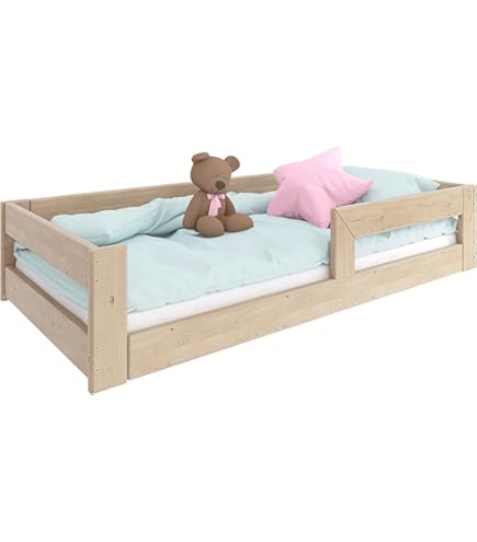 thumbnail: HomeForDreams Montessori Vloerbed - 190x90cm, Met Lattenbodem En Deur, Voor Peuters