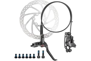 BEXDUG Freins VTT, Freins Hydrauliques, Avant Vélo Hydraulique Vtt 800/1400mm, Kit Freinage À Pression D'huile Arrière