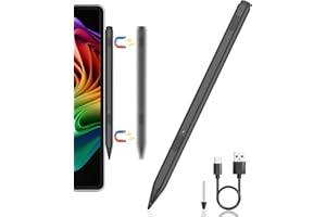 Jvkzaen Lápiz capacitivo para Microsoft Surface Pro 12/11/10/9/8/X/7+/6/5/4/3/Surface 3, Surface Go 3/2/1, Surface Laptop/Studio/Book 4/3/2/1, nivel de presión 4096, borrador de cola, función de