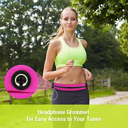 Gear Beast impermeabile corsa cintura marsupio marsupio. ID e porta chiavi. Slim regolabile sport e viaggi confezione puÃ² contenere cellulari inclusi iPhone x 8Â 7Â 6S 6Â Plus Galaxy S6Â S7Â Edge S8Â Plus note 8, Black