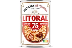LITORAL Fabada Asturiana - Plato Preparado Sin Gluten - Paquete de 6x850g