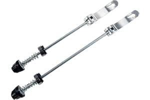 CarbonEnmy Bicicleta de liberación rápida de liberación rápida, delantera y trasera MTB Road Bike Mountain Bike (plata)