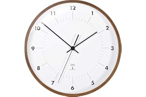 ‎TFA DOSTMANN TFA Dostmann Analogowy radiowy zegar ścienny, z drewnianą ramą, designerski zegar ścienny, prosty zegar radiowy, wielokolorowy, 98.1097