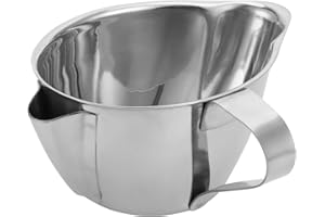 BORDSTRACT Bol séparateur de graisse d'huile en acier inoxydable, filtre de graisse d'huile, carafe de séparateur de graisse de sauce, avec poignée, accessoire de cuisine durable et facile à nettoyer