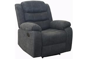 More4Homes BOSTON MANUAL FABRIC RECLINER 3 + 2 + 1 SOFA ARMCHAIR SET SUITE