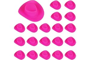 WIDISUN Mini Cowboy Hats 20 Pcs Mini Cowboy Cowgirl Hat for Crafts Dollhouse Miniature Cowboy Hats Mini Western Cowboy Hat for Cake Decorations Craft Accessories Bottle Pet
