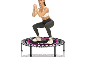 Darchen 200 KG Rebounder Mini Trampoline for Adults, Indoor Small Rebounder Exercise Trampoline for Workout Fitness for Quiet and Safely Cushioned Bounce Adults Kids [100 CM]