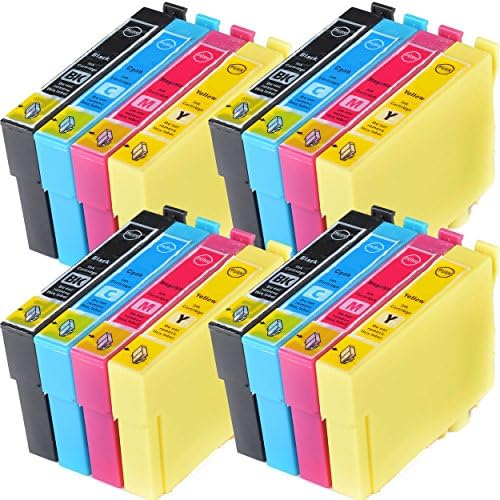 Compatible Epson Stylus SX235W Ink Cartridges 4X Black 4X Cyan 4X Magenta 4X Yellow (16-Pack)