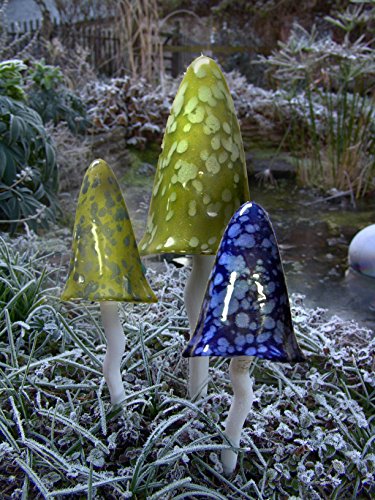 Klingende Pilze (Grün) Gartendeko Gartenfigur - 2