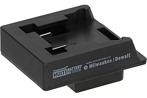 Brennenstuhl Adapter do reflektorów budowlanych LED w systemie Brennenstuhl Multi Battery 18V do stosowania z akumulatorami Milwaukee/Dewalt
