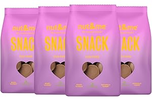 Pépites de chocolat au lait 1 kg nut&me | Végétarien | Sans gluten | Sans sucres ajoutés | Sans OGM | Pack 4 x 250 gr