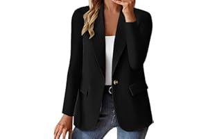 FULIDNGZG Chaqueta Blanca Mujer, Americanas Fina Sólido Chaqueta Americana Otoño E Invierno Trabajo Chaquetas Negocio Ol Oficina Chaqueta Negra Ligeras Talla Grande Blazer Chaqueta Para Boda Elegante Dorada