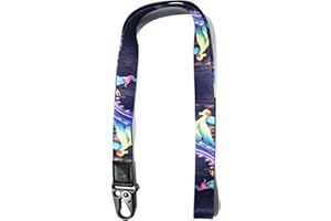 HEZEN Coole Lanyard für Schlüssel, Halsriemen Schlüsselbund für Frauen, Lanyard Logo für Männer, ID Lanyard (Design A)