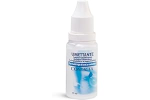 Contacta, Umettante a Base di Acido Ialuronico, Soluzione Umettante per Lenti a Contatto, Utile per Idratazione di Lenti e Occhi, Ideale per tutti i Tipi di Lenti a Contatto, 15 ml