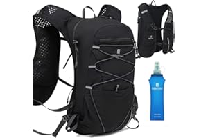 BBAIYULE Mochila de hidratación para correr, camping, senderismo, maratón con botella de agua de 500 ml