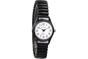 JewelryWe Orologio da Polso Da Donna Oro d'oro, Cinturino in Metallo Retro Vintage Orologio al Quarzo Piccolo, Buon Regalo per la Festa della Mamma ¡­