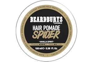 BY CAROBELS BEARDBURYS Beardburys Spider, Cera para Cabello con Textura Fibrosa, Fijación Fuerte con Acabado Mate para Cualquier Peinado y para Añadir Textura, 100 ml