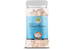 Aryan Alum Pieces Fitkari Pieces Potassium Sulphate 100% Natural & Pure, No added chemicals or colors- 150gm