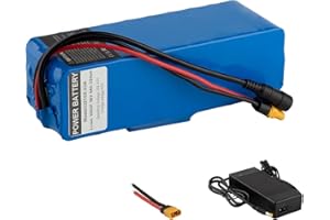 UURRPP Batteria agli ioni di litio 36V 9Ah 12Ah 18Ah 20Ah con caricatore 42V 200W-1200W 250W 300W 400W 500W 800W 1000W Può essere utilizzato per scooter auto giocattolo ecc