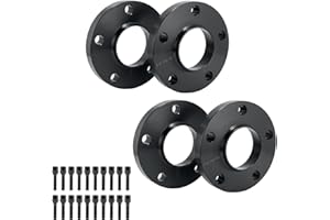 GEARMONSTER 4 separadores de ruedas de 15 mm y 20 mm, 5 x 120 mm, 72,6 mm, con 20 tornillos de rueda