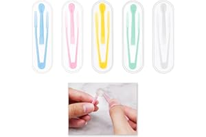 DEWFIGS ㅤ 5 szt. pęsety do soczewek kontaktowych, przyssawki, do usuwania soczewek kontaktowych, pomoc w wkładaniu soczewek kontaktowych, wielokolorowy silikon z tworzywa sztucznego, do podróży i użytku