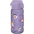 Ion8 Kids Water Bottles, 350ml/12oz, BPA Free, Leakproof, Dishwasher Safe, Easy Open, Secure Lock, Small Boys & Girls Water Bottle,Kids Drinks Bottle for Spill-free Drinking, Lilac, Fairy/Fairies