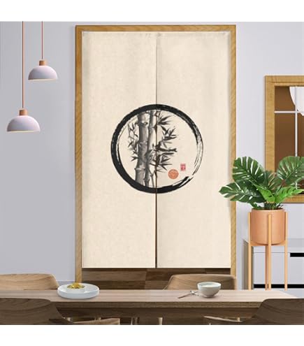 Noren Giapponese In Lino Per Porta, Tenda Decorativa 150x40 Cm, Stile Tradizionale Per Ristoranti Sushi Bar E Izakaya