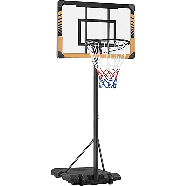 COSTWAY Basketbalkorf, outdoor, kinderen, basketbalstandaard met wielen