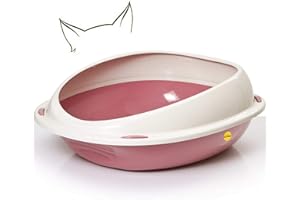 CAT CENTRE Katzen-Ecktoilette, Toilettenbox, mit Rand, Größe L und Jumbo, in 4 Farben