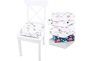 Kindersitzerhöhung Sitzerhöhung Stuhl Kind 32x32x8 cm - Sitzkissen Kinder Booster Seat Stuhlerhöhung Kissen für Kleinkind beim Esstisch Stuhlkissen und Babysitz Dino