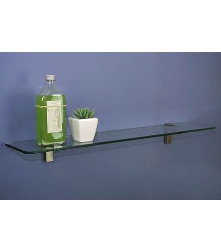 Legacy 4" X 18" Clear Glass Shelf Kit - Peppermill Home - View #3