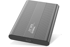 Sincelo Disco Duro Externo Portátil 2.5", SATA HDD Almacenamiento para PC, Mac, MacBook, Chromebook, Xbox