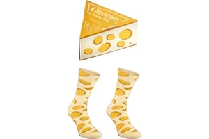 Rainbow Socks - Hombre Mujer Divertidos Calcetines Algodon Raton Queso Regalo 1 Par