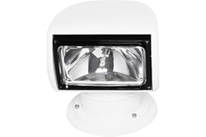 MINRS Faro di ricerca per barca, luce marina, telecomando xeno marino, DC 12 V, 100 W, 360 gradi, luce di lavoro, IP66, impermeabile per yacht, guardia costiera, Seepo