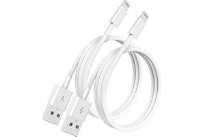 CIONUM 2m 2 Pezzi Cavo iPhone Originale Apple, Cavo Ricarica iPhone USB Lightning 2 metri Veloce Compatibile con iPhone 13 Pro Max/12 Mini Pro Max/11/X/XS/XR/8/7/6