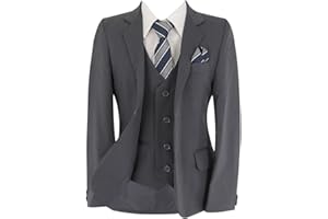 SIRRI Costume de Mariage Formel pour garçon Ensemble Complet de Tenues pour garçon de 6 pièces