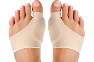 LACHT 1 Paire Chaussettes Hallux Valgus,Coussinet pour gros orteil et orteils avant,Correction et protection des orteils en marteau, pour chaussures et sandales Femmes hommes,hallux valgus