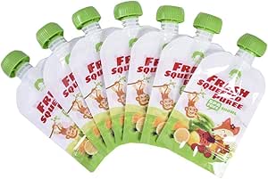 Arthomer 8pcs Gourde Compote Rechargeable Gourde Reutilisable Pour Bebe Gourdes Reutilisable Pour Enfants Etanche Robuste 100ml Amazon Fr Bebe Et Puericulture