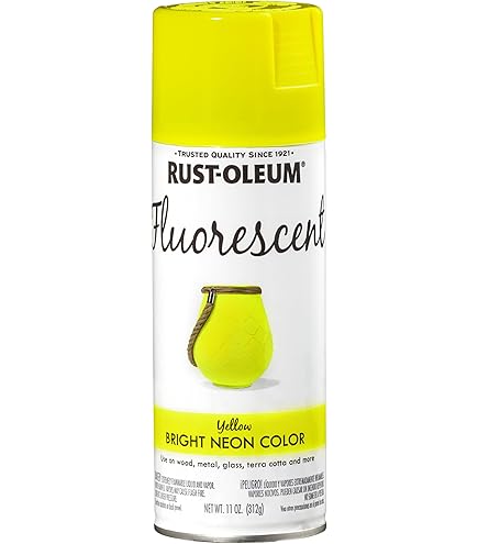 Rust-Oleum Enamel Spray Paint – Gloss Safety Yellow, 15oz, 6-Pack