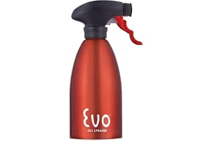 Evo Oljespruta 8113RD flaska, icke-aerosol för olivmatoljor, rostfritt stål