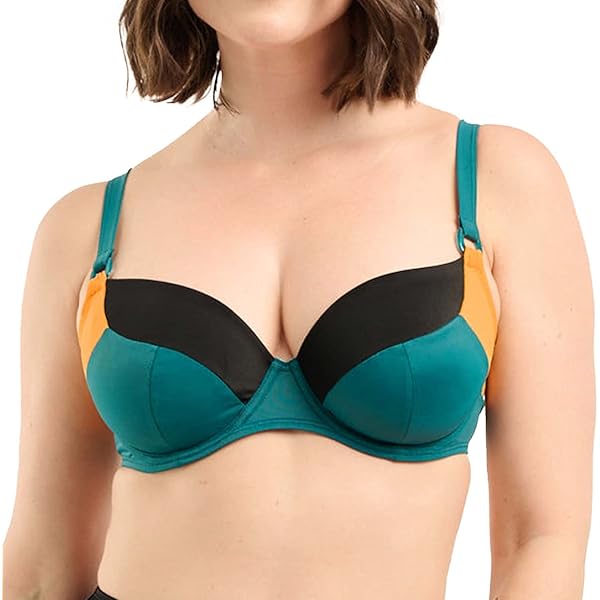 Sans Complexe Damen Badeanzug Glow It Up - Mit Bügel & Goldenem Lurex