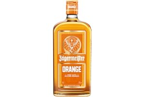 ‎JÄGERMEISTER Jägermeister ORANGE – 1 x 0,7l Premium Kräuterlikör 33% Vol. – Fruchtig-frisch mit Citrusöl-Extrakt aus sonnengereiften sizilianischen Orangen – 56 erlesene Kräuter – Das Original aus Wolfenbüttel