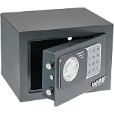 HMF Small Safe for Furniture with Combination Lock | 23 x 17 x 17 cm | Anthracite