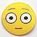 Produktbild Emoji-Patch Embroidered Iron on Badge Aufnäher Patch Embroidered Iron on Badge Aufnäher Motiv DIY anpassen Bag Hat Collectible Shocked Face T-Shirt Shock Eyes Wide Open